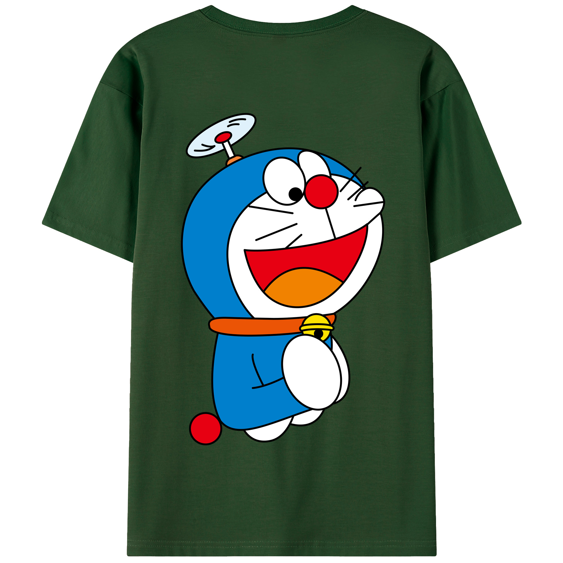 （画像用） ドラえもん Doraemon 綿100％半袖Tシャツ（背面プリント）